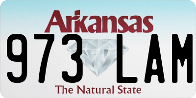 AR license plate 973LAM