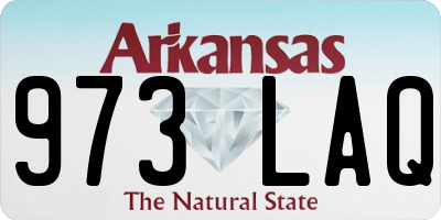 AR license plate 973LAQ