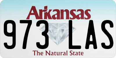 AR license plate 973LAS