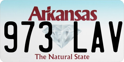AR license plate 973LAV