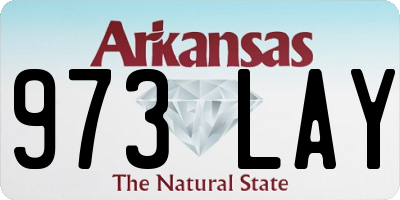 AR license plate 973LAY