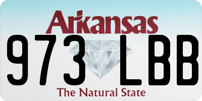 AR license plate 973LBB