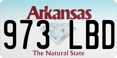 AR license plate 973LBD