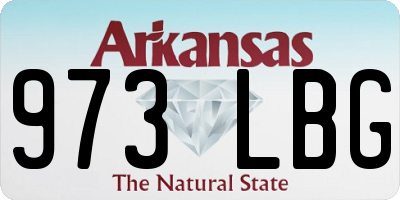AR license plate 973LBG
