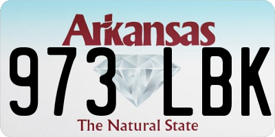 AR license plate 973LBK