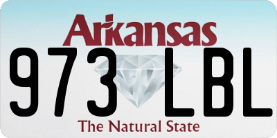 AR license plate 973LBL