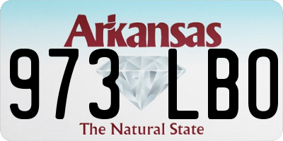 AR license plate 973LBO