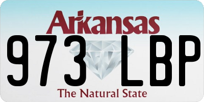 AR license plate 973LBP