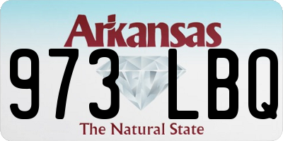 AR license plate 973LBQ