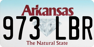 AR license plate 973LBR