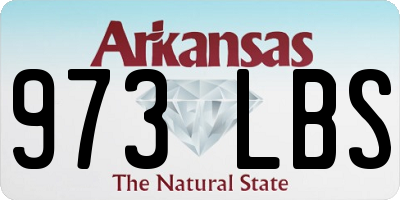AR license plate 973LBS
