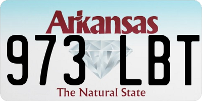 AR license plate 973LBT