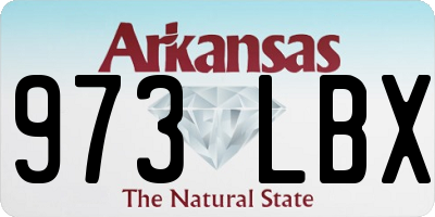 AR license plate 973LBX