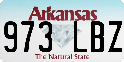 AR license plate 973LBZ