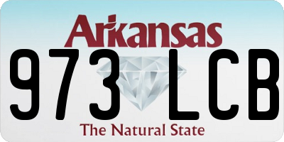 AR license plate 973LCB