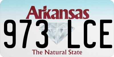 AR license plate 973LCE