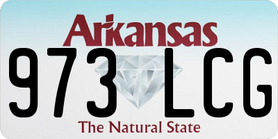 AR license plate 973LCG