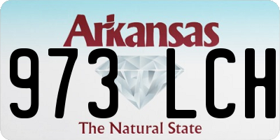 AR license plate 973LCH