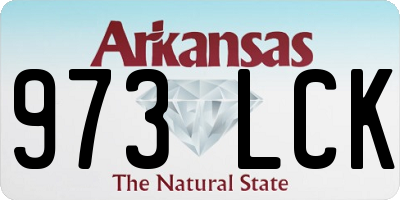 AR license plate 973LCK