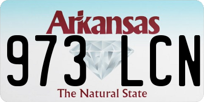 AR license plate 973LCN
