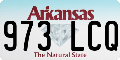 AR license plate 973LCQ