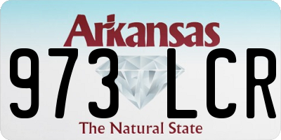 AR license plate 973LCR