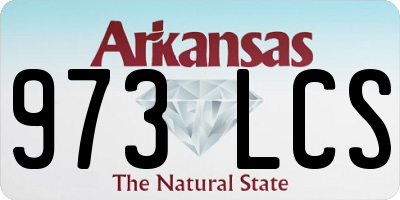 AR license plate 973LCS