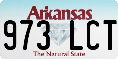 AR license plate 973LCT