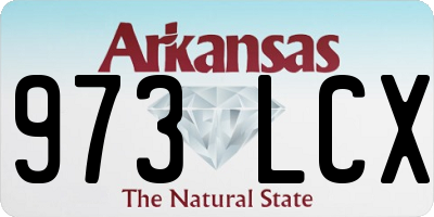 AR license plate 973LCX