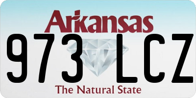 AR license plate 973LCZ