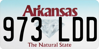 AR license plate 973LDD