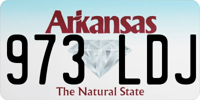 AR license plate 973LDJ
