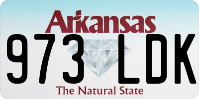 AR license plate 973LDK