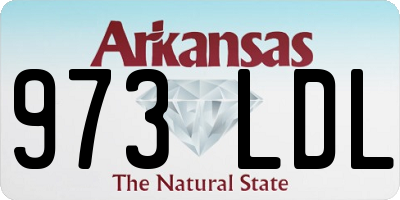 AR license plate 973LDL