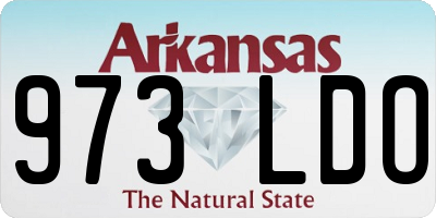 AR license plate 973LDO