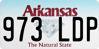 AR license plate 973LDP