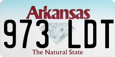 AR license plate 973LDT
