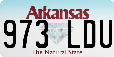 AR license plate 973LDU