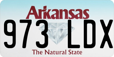 AR license plate 973LDX
