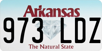 AR license plate 973LDZ