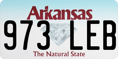 AR license plate 973LEB