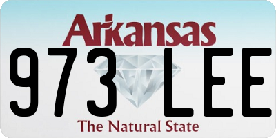 AR license plate 973LEE