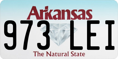 AR license plate 973LEI