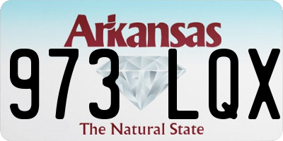 AR license plate 973LQX