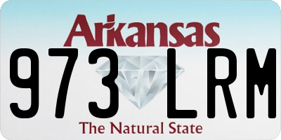 AR license plate 973LRM