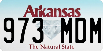 AR license plate 973MDM