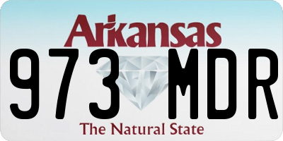 AR license plate 973MDR