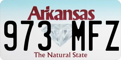 AR license plate 973MFZ