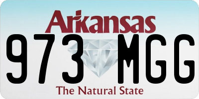 AR license plate 973MGG