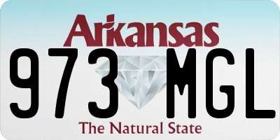 AR license plate 973MGL